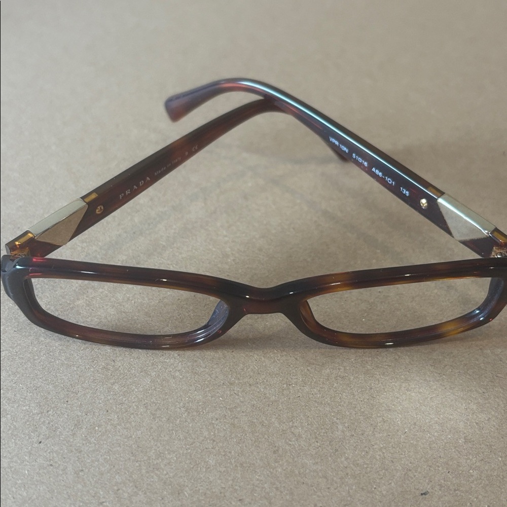 Authentic Prada Tortoise Shell Rectangular Glasse… - image 7